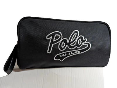 POLO Ralph Lauren Negro Kit de Artículos de Aseo Bolsa de Afeitado Kit de Viaje Cadena Larga NegroLogo Foto 1 de 3