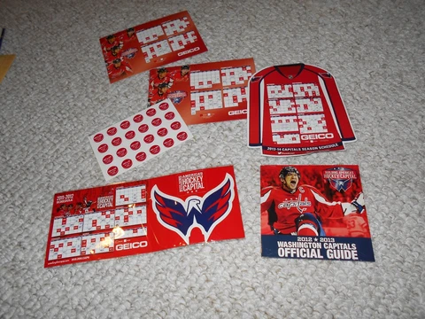 Washington Capitals 2012 2013 CD Guide Ovechkin Backstrom Schedule Magnet SGA Cover
