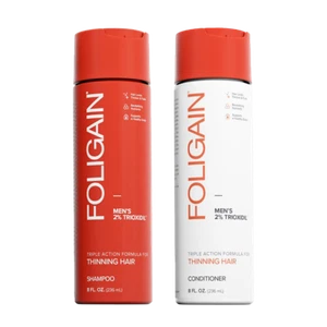FOLIGAIN - Shampoo & Haarspülung gegen Haarausfall für Männer (2x 236 ml)