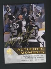 2012-13 SP Authentic Moments Wayne Gretzky HOF Gold Ink On Card AUTO