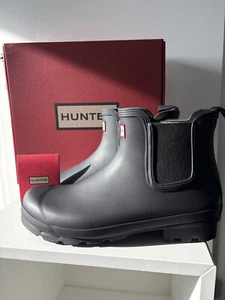 Hunter Mens Original Chelsea Gummistiefel Boots Black Schwarz Gr. 44 - NEU - Bild 1 von 4