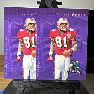 2x Lot - TERRELL OWENS 1997 PLAYOFF FIRST & TEN FOOTBALL CARD # 44 - Picture 1 of 2