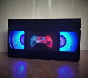 PlayStation Controller VHS Night Light, Xbox, Computer Game, Desk Lamp, Kids, TV - Picture 1 of 12