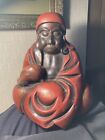 MAGNIFICENT JAPANESE DARUMA 19th Century CARVING EXCEPTIONAL PRESERVATION LOOK