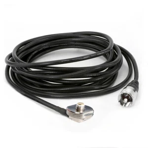 Car Mobile Radio Antenna Coax Coaxial 3/8" Thread Hole 15' NMO Cable Mount - Picture 1 of 3