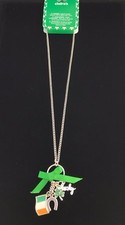 Claires Jewelry St Patricks Day Necklace Charm Holder and Charms Fashion Jewelry