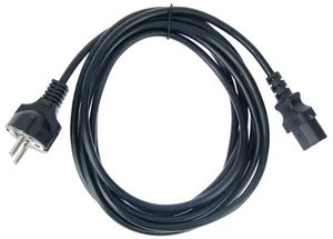 ADAM HALL 3 m Kaltgerätekabel Netzkabel Schuko Kaltgeräte Netz Strom Kabel C13 - Bild 1 von 4