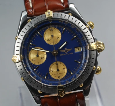 [Exc+5] BREITLING Chronomat Bicolore B13047 Blue Dial 40mm Automatic Men's Watch - image 1 of 4
