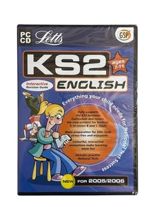 Letts KS2 Englisch PC CD Interaktiv Windows 98 2005 Alter 7-11 - Neu & Versiegelt - Bild 1 von 3