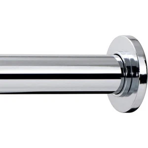 Tension Curtain Rod - Spring Tension Rod for Windows or Shower, 24-36 In. Chrome - Picture 1 of 5