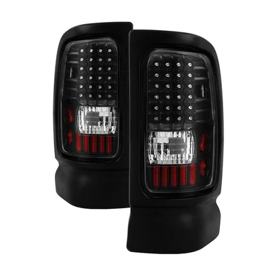 For Dodge Ram 2500 94-02 Spyder Driver & Passenger Side Black LED Tail Lights Foto 1 de 4