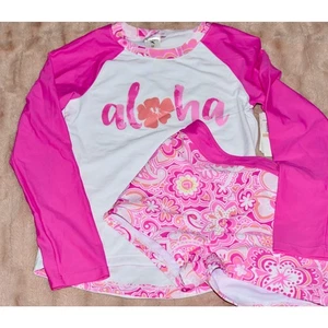 Tommy Bahama Big Girls Rush Guard Badeanzug 2-teiliges Set Größe 12 NEU!!! - Bild 1 von 6
