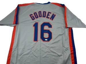 Dwight Doc Gooden Signed Autograph Gray Baseball Jersey JSA COA New York Mets! - Foto 1 di 2