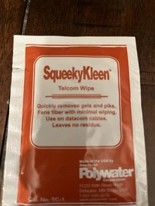 Polyester Squeeky Kleen Telcam Cleaner Wipes - Picture 1 of 4