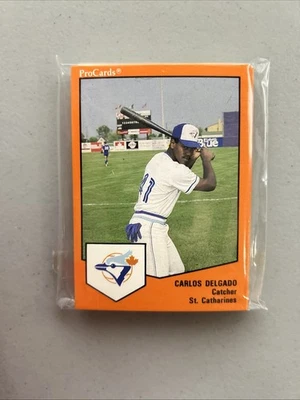 1989 ProCards St. Catharines Blue Jays Team Set - Carlos Delgado - Jeff Kent RC - Image 1 of 2