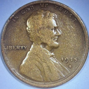 1915 S Lincoln Wheat Cent - Semi Key Date - Bild 1 von 5