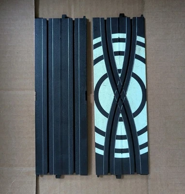 Coche Ranura Escala HO Realista Super Brillante Cross Over Track y 9 "Pista Recta Foto 1 de 2