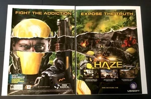 Haze PS3 2007 Playstation Mantel Trooper anuncio impreso de 2 páginas anuncio de arte promocional - Imagen 1 de 1