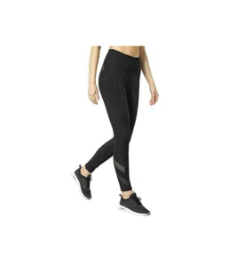 NWT Mondetta Womens Active Leggings Size Medium Black With Sheer Cutout $40 C402 - Picture 1 of 2