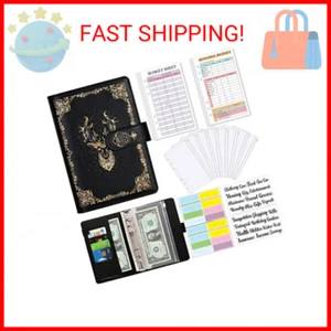 Budget Binder, A6 PU Leather Binder, Money Organizer Cash Envelopes Budget Plann - Picture 1 of 2