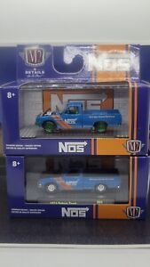 M2 Machines NOS CHASE O'Reilly's 1974 Datsun Truck S84 1:64 LOT of 2. 