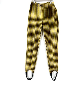 Vintage 90s Esprit Check Plaid Stir-Up Pants 7/8 Indie Punk Grunge High Rise - Picture 1 of 10