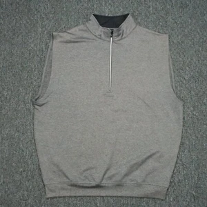 FootJoy Vest Mens Medium Gray Heather Golf Half Zip Jersey Performance - Picture 1 of 10