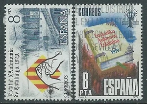 1979 SPAGNA USATO STATUTO AUTONOMIA CATALUGNA E PAESI BASCHI - F14-9 - Picture 1 of 1