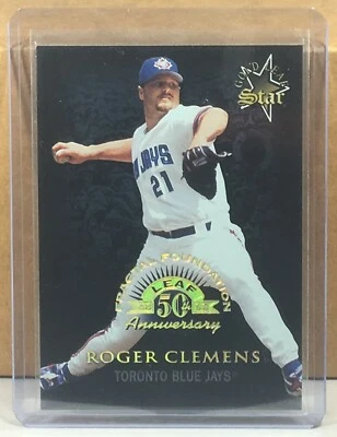 1998 LEAF FRACTAL FOUNDATIONS #167 ROGER CLEMENS TORONTO BLUE JAYS 914/3999 - Image 1 of 2