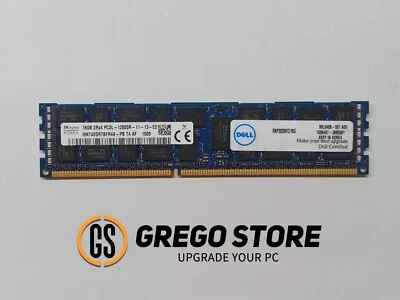 HMT42GR7BFR4A-PB T4 AF Hynix Korea 16GB PC3-12800 DDR3-1600MHz CL11 240-Pin DIMM - Imagen 1 de 3