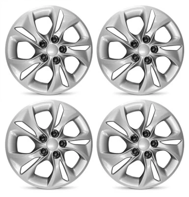 New Set of 4 15" Silver Replacement Wheel Cover Hubcap 2019 for Chevrolet Cruze - Image 1 of 4