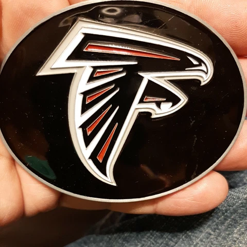 ATLANTA FALCONS Official Licensed NFL Logo Metal Pewter Belt Buckle Cover