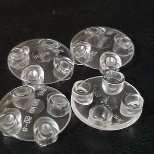 LEGO 4x Trans Clear Plate 2x2 Round w/ Rounded Bottom (Part 2654 / 28558) - Picture 1 of 1