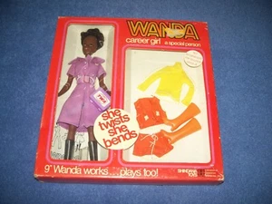 Rare Vintage 1972 Wanda The Career Girl AA Doll 9" TWA Flight Attendant Shindana - Picture 1 of 4
