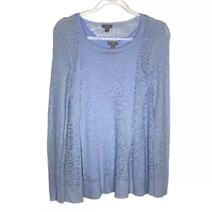 Conjunto de suéter de 2 piezas para mujer Jill suéter azul concha sin mangas talla PXS Petite - Imagen 1 de 10