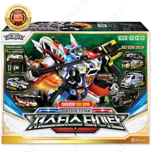 Miniforce Super Cops JUSTICE TITAN 5-Integration Transformer Police Robot Cars - Picture 1 of 9