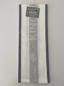 3 x 100% Cotton Kingdryer Tea Towel in Navy Blue and White 50cm x 90cm - Picture 1 of 1