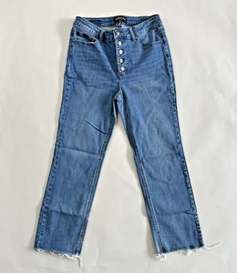 Kenneth Cole New York Women Blue Jeans Size 6 Button Down Front - Picture 1 of 10