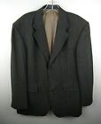 Men's Oscar De La Renta 42R Navy Check 100% Wool Sport Coat Blazer Suit Jacket