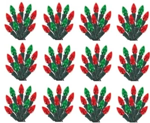 12 Holiday Wonderland 47703-88A 70 Count RED  GREEN C3 LED Christmas Light Sets - Picture 1 of 2