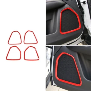 4pcs Interior Door Speaker Decor Ring Trim Cover Fit for Jeep Compass 17-19 T - Imagen 1 de 8