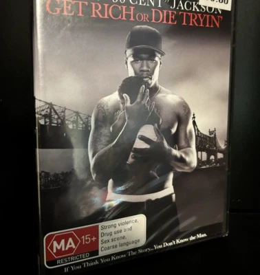 Get Rich Or Die Tryin' DVD 2005 Stars 50 Cent Sealed & Unopened R4 - Image 1 of 2