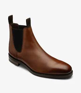 Loake Herren Leder Emsworth Chelsea Stiefel Zedernbraun Größe UK 8 F - UVP £299 - Bild 1 von 4