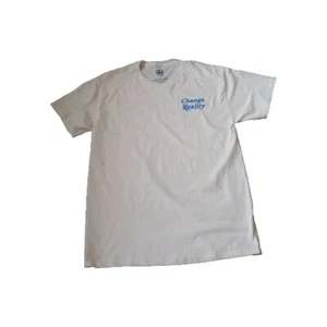 Of Mind Mens Shirt Color Beige Size Large Change Reality We Can Change Our.... - Picture 1 of 6