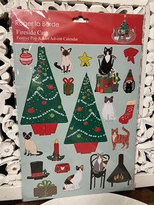 Fireside CATS Calendario de Adviento Escena de Navidad NUEVO - Imagen 1 de 9