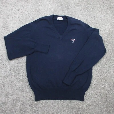 Titleist By Corbin Sweater Mens Medium Navy Blue V-Neck Wyantenuck Knit Pullover - Изображение 1 из 4
