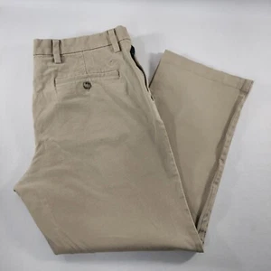 Dockers Straight Fit Tan Flat Front Khaki Pants Mens Size Actual 36x27 - Picture 1 of 9