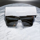 Burberry BE4291 Square Frame Sunglasses - Black, Designer, UV Protection