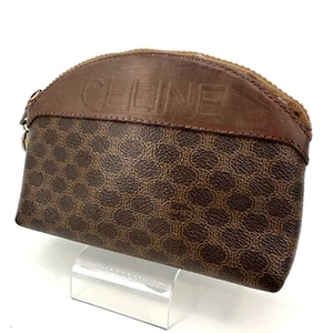 Celine Tasche Macadam PVC Leder Kosmetiktasche braun Auth/B04-0276 - Bild 1 von 12