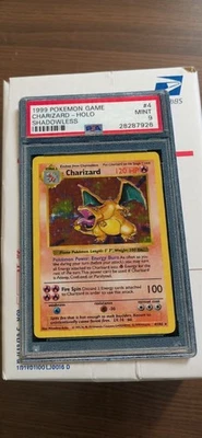 Pokémon TCG Charizard 1st Edition 4/102, Base Set ANTIQUE GRADED 9 - Image 1 of 4